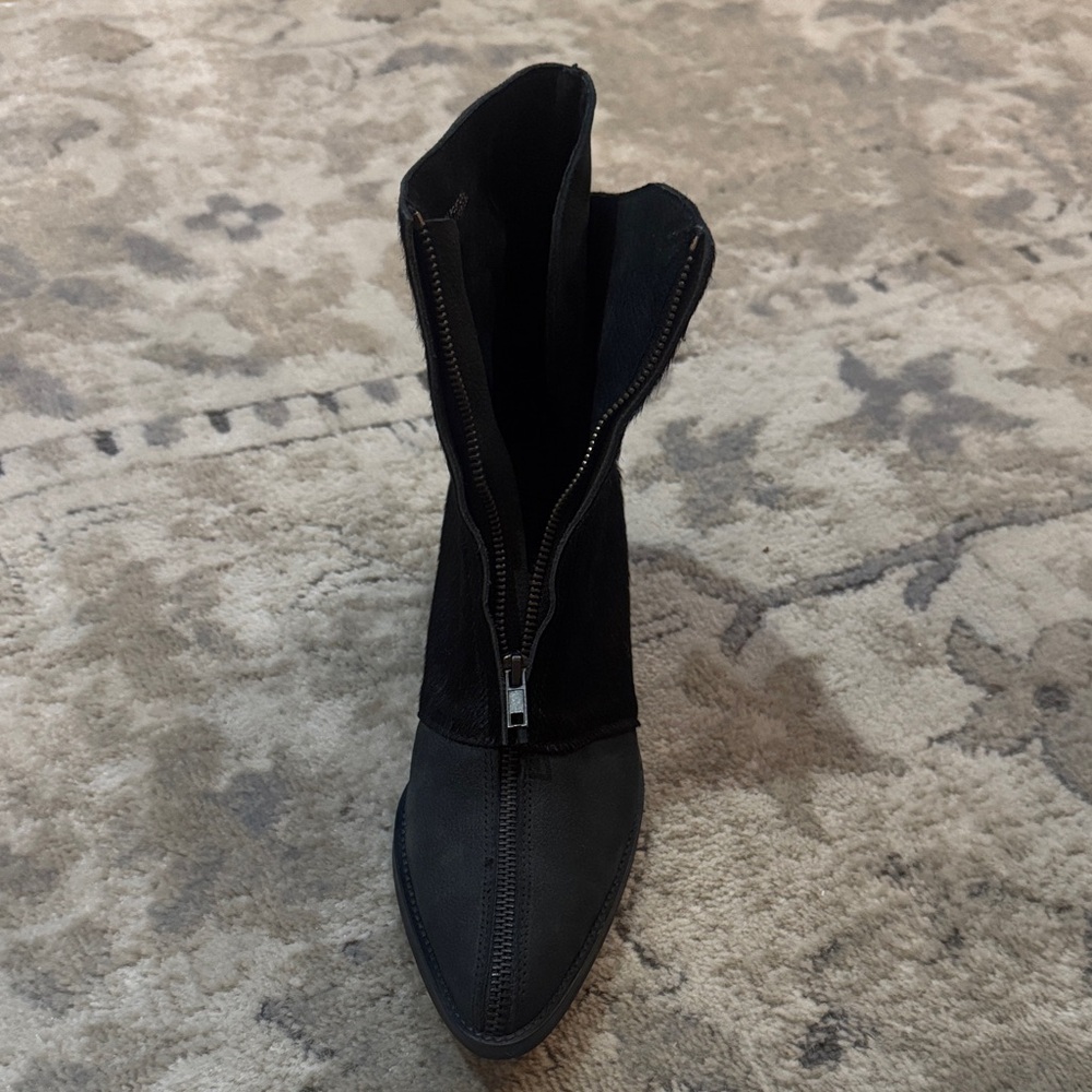 Free People Black Ankle Boots - Picture 5 of 6